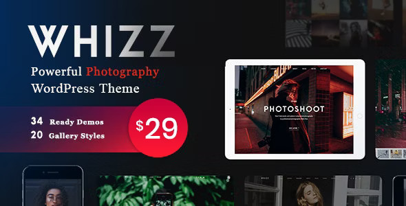 Whizz v2.4.5 – Photography WordPress for Photography