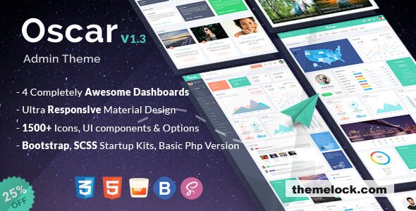 Oscar – HTML Bootstrap 4 Admin Template