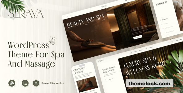 Serava v1.0 – Spa & Massage Salon Beauty Theme