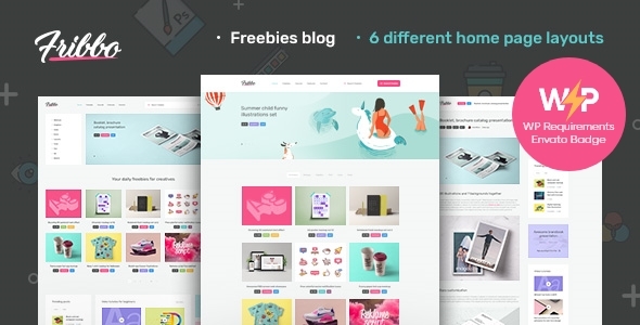 Fribbo v1.1.0 – Freebies Blog WordPress Theme
