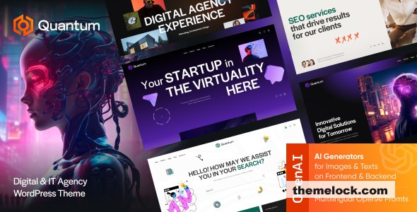 Quantum v1.8.0 – Digital & IT Agency WordPress Theme