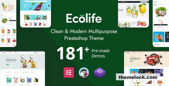 Ecolife Elementor v2.4.5 – Multipurpose Prestashop 8.x, 9.x Theme