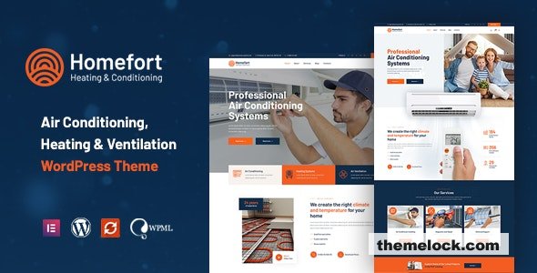 Homefort v1.1.6 – Air Conditioning & Heating WordPress Theme + RTL