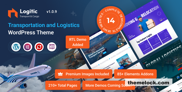 Logitic v1.2.3 – Transportation & Logistics WordPress Theme