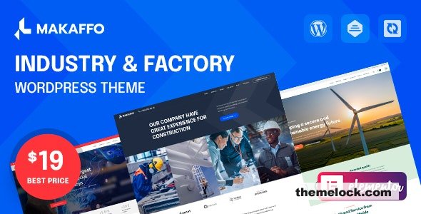 Makaffo v1.1.13 – Industry & Factory WordPress Theme