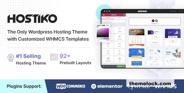 Hostiko v94.4.6 – Hosting WordPress & WHMCS Theme