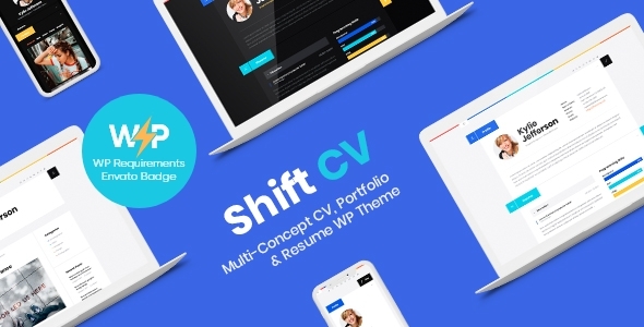 ShiftCV v3.0.15 – Blog  Resume  Portfolio  WordPress