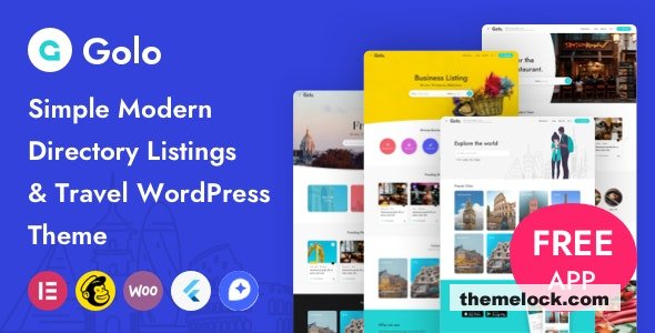Golo v1.7.5.1 – Directory & Listing, Travel WordPress Theme