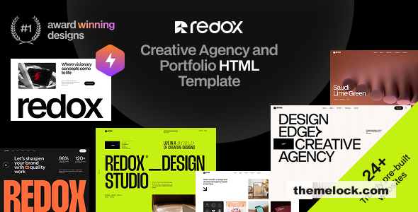 Redox v1.0.5 – Creative Agency Portfolio HTML Template
