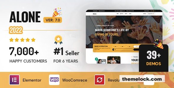 Alone v7.9.2.3 – Charity Multipurpose Non-profit WordPress Theme